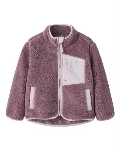 Name It - NMNMattia Sherpa Jakke - Wistful Mauve 